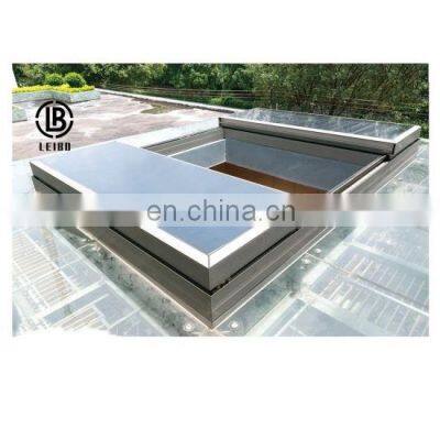 Advanced Aluminum Alloy With Remote Control Switch Sliding Skylight Roof Window for House for Swimming Pool photo-5