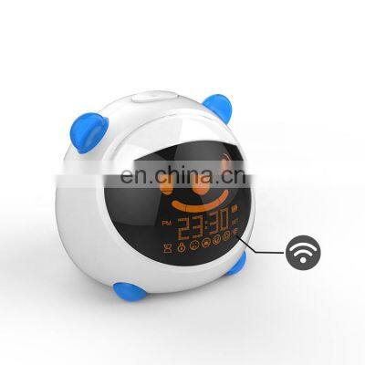 WiFi Smart Kids Alarm Clock, Dostyle Intelligent Children's Trainer, 7 Color Night Light Sleep Sounds Machine