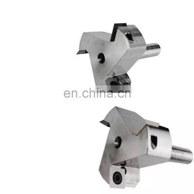 LIVTER high speed spiral CNC indexable 3 wings milling cutter replaceable Knife Surface Planer / Rebater Router Bit