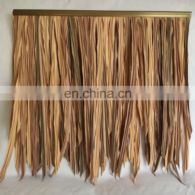 Easy Maintenance Corn Maize leaf Cottage Plain Roof Plastic Artificial Thatch