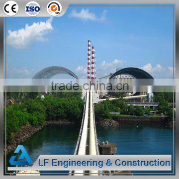 Prefabricated steel structure construction for coal storage shed