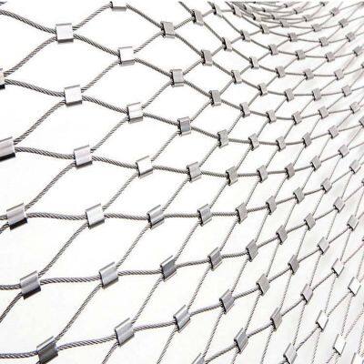 Wire rope net bag, lamp protection net, anti-falling net bag, metal woven safety fence