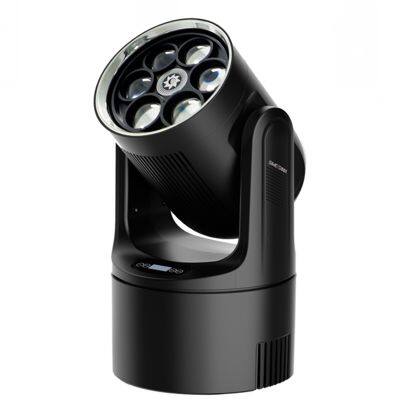 Rainbow Effect LED Bee Eye Lense Rotation Moving Head With Sound Music Control Party Lights for dj Pubs Musicians Party photo-2