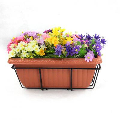 Hanging Steel Basket Factory Cheap Wholesale Plastic Hanging Planter Indoor&outdoor Plant Pot Home Garden Decoration Round Shape photo-2