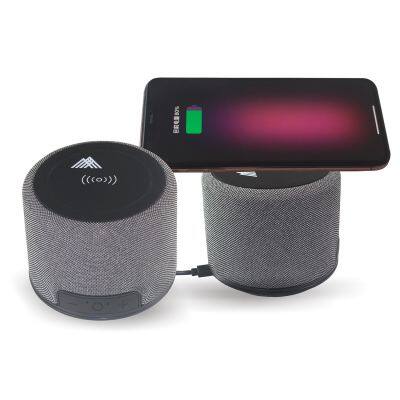 5.0 Charging Portable Audio Player Outdoor Bluetooth Speaker with Handle round Shape TF Card Support Radio Use Battery Included