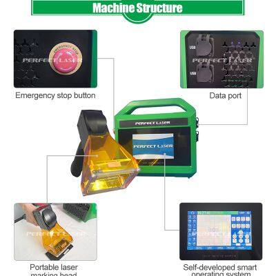 mini portable fiber laser marking machine for metal and stainless steel