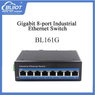 BL161G Gigabit 8-port Industrial Switch Supporting High-Capacity Data Transmission and Efficient Data Processing