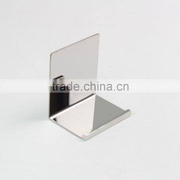 Polished Silver Metal Purse Display L Stand Metal Wallet Display Stand photo-2