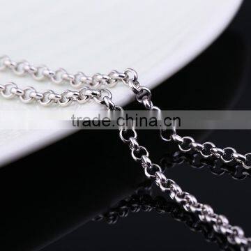 2015 Wholesale Fashion Jewelry Rhodium Plated BL Chain Necklace photo-3