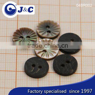 J&C Brown MOP Shell Buttons,pearl Shell Buttons for Fashion Shirt.BR002, BR007 photo-2