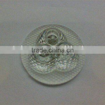 reticular three beads light lens, optic led lens, lamp lens,LED lamp bead,