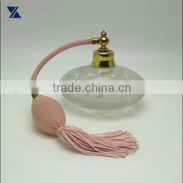 hand blown cased frosted glass perfume bottle, scent bottle, reed diffuser atomizer sprayer