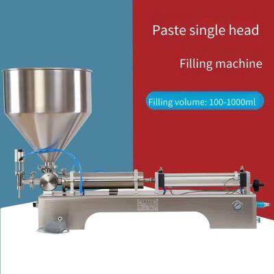 Universal Model 1000 Horizontal Pneumatic Paste Quantitative Filling Machine, Single-head Filling Machine for Honey, Sauces, and Shampoo