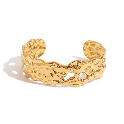 304 Stainless Steel Bracelet With 18K Gold PVD Coating & Titanium Nitride Barrier
