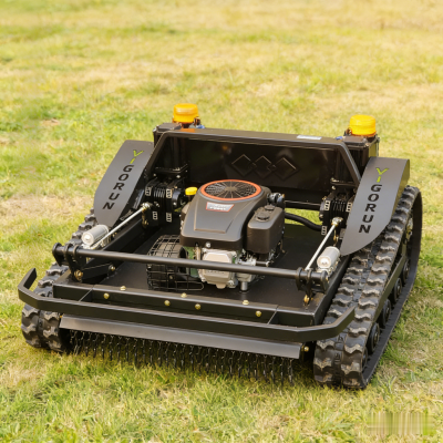 CE EURO5 EPA Aprobado Robot Cortacésped con Ruedas de Oruga, Automóvil, de 4 Tiempos, Sin Cable, con Motor de Gasolina Industrial y Control Remoto para Laderas