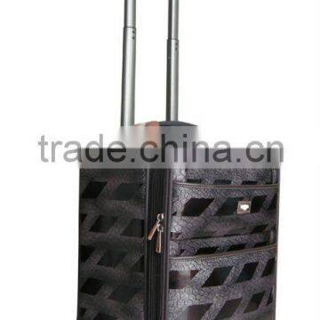 aluminium PU trolley suitcase