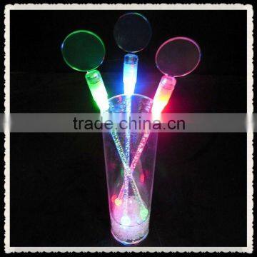 Party Favor Plastic LED Flashing Coffee Stirrer,bottle shape led stirrers,light up led plastic stirrer