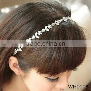 Popular star with crystal small flower headband wedding jewerly tiaras crown