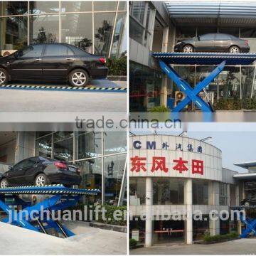 stationary hydraulic garage car scissor lift