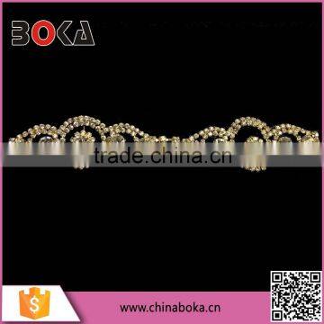 BOKA luxury diamond rhinestone trimming for dresses, bands , belts ect