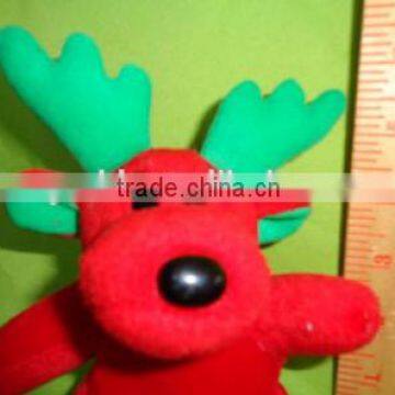 red moose plush toy/ plush reindeer christmas gifts