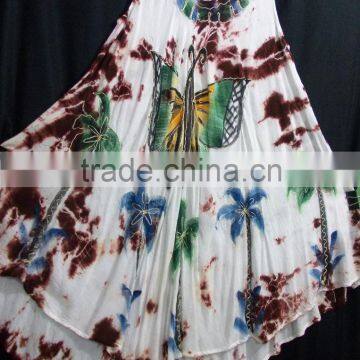 elegant fachion Tie & dye Indian Umbrella dress for wholesale in India cheap rate Indian dress designs for beach summer.