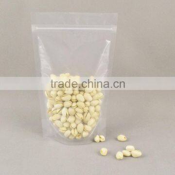 Clear Pistachios Use and Moisture Proof Feature Plastic Packaging bag/ Pouches Zipper Plastic Bag for Pistachios