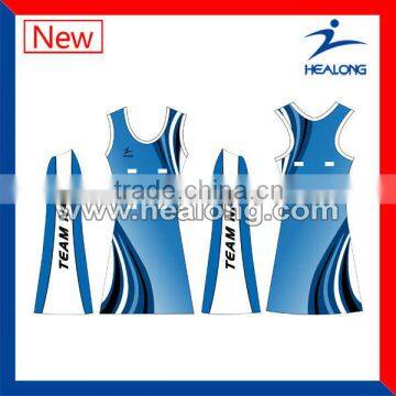 2013 100%polyester custom sexy netball dress