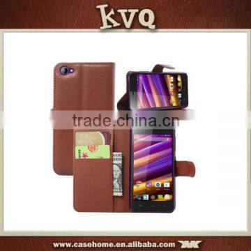 Popular Phone Cover Leather Wallet Case for Wiko Jimmy