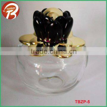 100ml perfume bottle with flower cap TBZP-5
