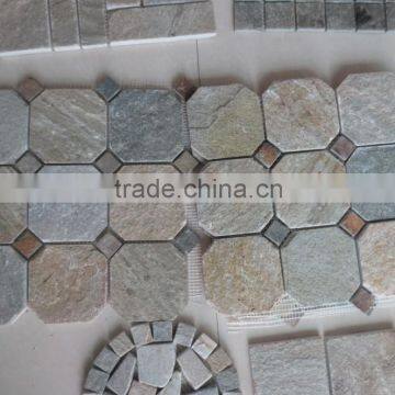 natural slate stone mosaic