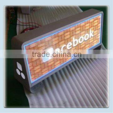 Led lighted sign taxi full fix 12 V fixed installation led display sign