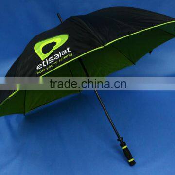 Fashionable Strong Fibre Glass Shaft Double Layer 30" Manuel-open Golf Umbrella