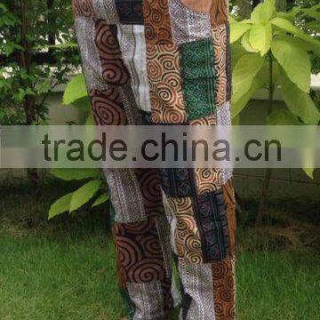 Handmade Patchwork Fabric Pants 100% Cotton From Dobbytex Thailand / Hippie Patchwork Pants