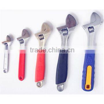 450mm rubber handle Adjustable wrench supplier