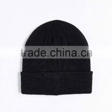 Promotional Black Warmth Winter Fun Beanie Knit Hats for Men