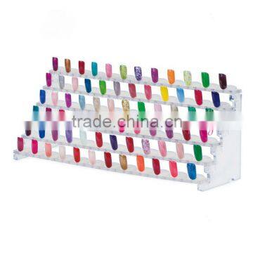 Acrylic nail art display board with 72pcs nail ring