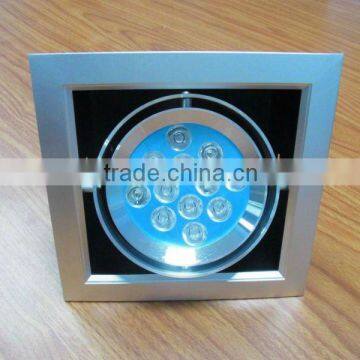 9W LED grille light fixture & aluminum profile in 6063