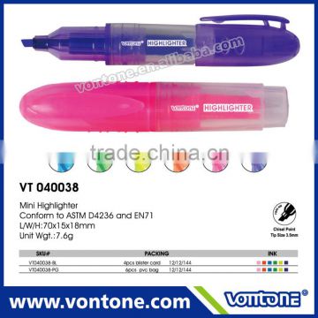 2015 transparent multi colored highlighter pen,digital highlighter pen