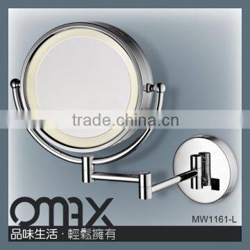 modern double sides fold light led mirror