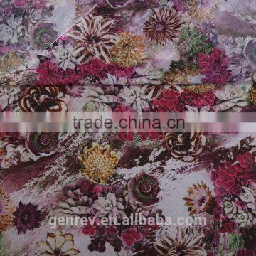 Polyester Chiffon Fabric Different Types Flower Designs of Fabric Printed Fabrics photo-4