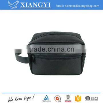 Hot selling travel toiletry toilet bag shaving dopp kit with 1680D PU PVC details