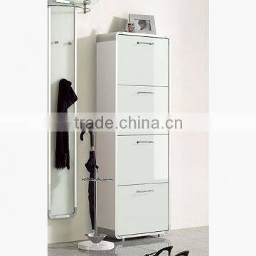 Modern High Gloss Wood or Glass shoes cabinet