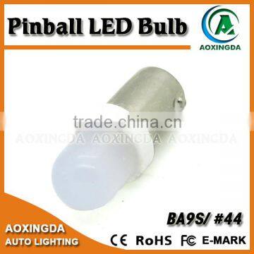 high quality 6.3V ba9s #44 white frosted pinball led bulb