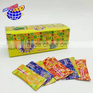 1g multi-fruit flavor rectangular popping candy