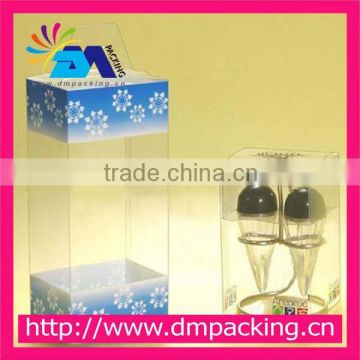 clear plastic packaging box wholesale with logo printed