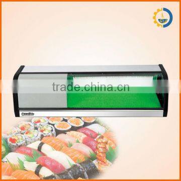 with sealed refrigerant compressor, fast cool & low voice & energy-saving stainless steel & tempered glass sushi display cooler