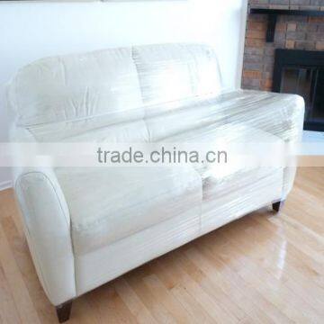 140" x 45" 1 Mil Plastic Furniture Cover - 106" Sofa or Couch