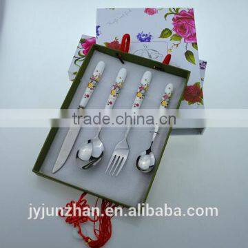 Factory-sell Ceramic Handle Gift Cutlery With Low Price and High Quality photo-2