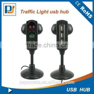 TRAFFIC LIGHT LED Stop Light Usb Powered Desktop 3 Port USB HUB Usa Seller photo-2